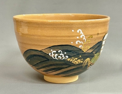 小峠丹山 宝船に波絵茶碗 | 茶道具 小西康のぶろぐ