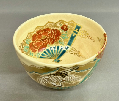 久世久宝 仁清写 扇面画茶碗 | 茶道具 小西康のぶろぐ