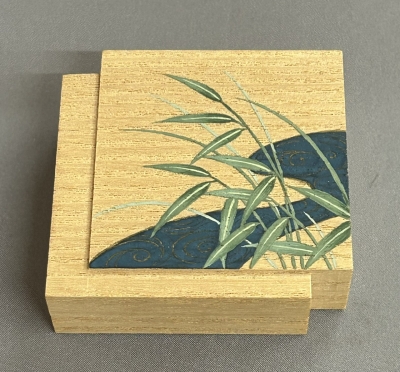 岩木秀斎 芦流水絵 色紙香合 鵬雲斎宗匠 | 茶道具 小西康のぶろぐ
