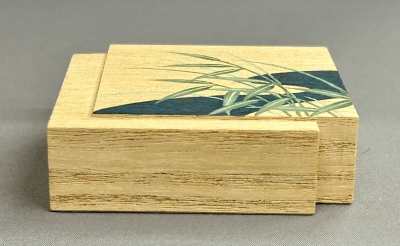 岩木秀斎 芦流水絵 色紙香合 鵬雲斎宗匠 | 茶道具 小西康のぶろぐ