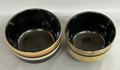 七代 高橋道八 色絵独楽之図 入子茶碗 | 茶道具 小西康のぶろぐ
