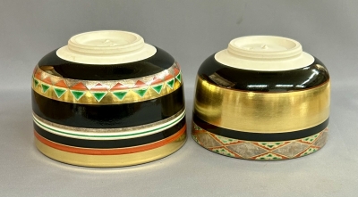 七代 高橋道八 色絵独楽之図 入子茶碗 | 茶道具 小西康のぶろぐ