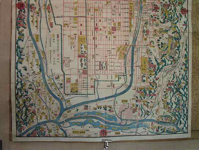 京都絵図 新増細見京絵図 天保改正 | お楽しみコーナー
