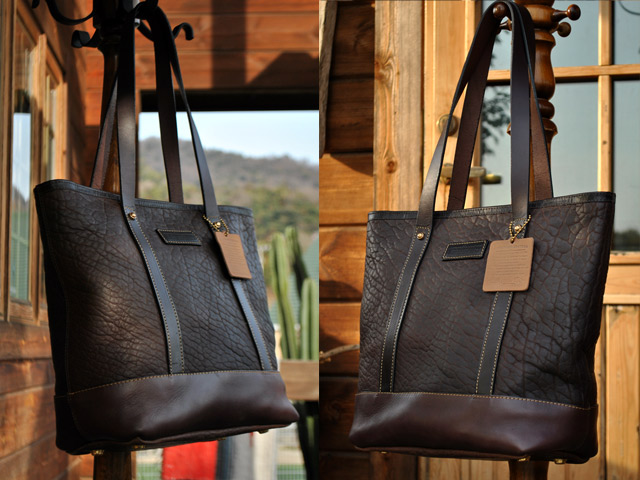 CORONADO LEATHER アメリカンバイソン トートバッグ （Sedona