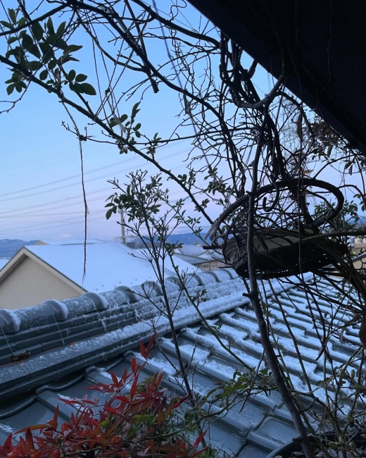 春分の日　吹雪　雪　昭和の灯り