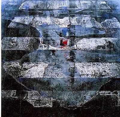 真作】絵画 寺島節朗 日本画6号 風景画 日展会友 逸品 S116