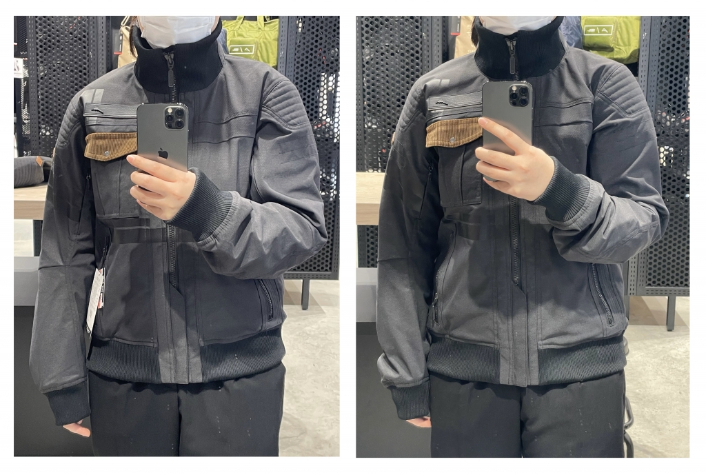 商品紹介】K-2428/KL-2428 アーカナリブブルゾン、レディースサイズと 商品紹介】K-2428/KL-2428 アーカナリブブルゾン、レディースサイズと