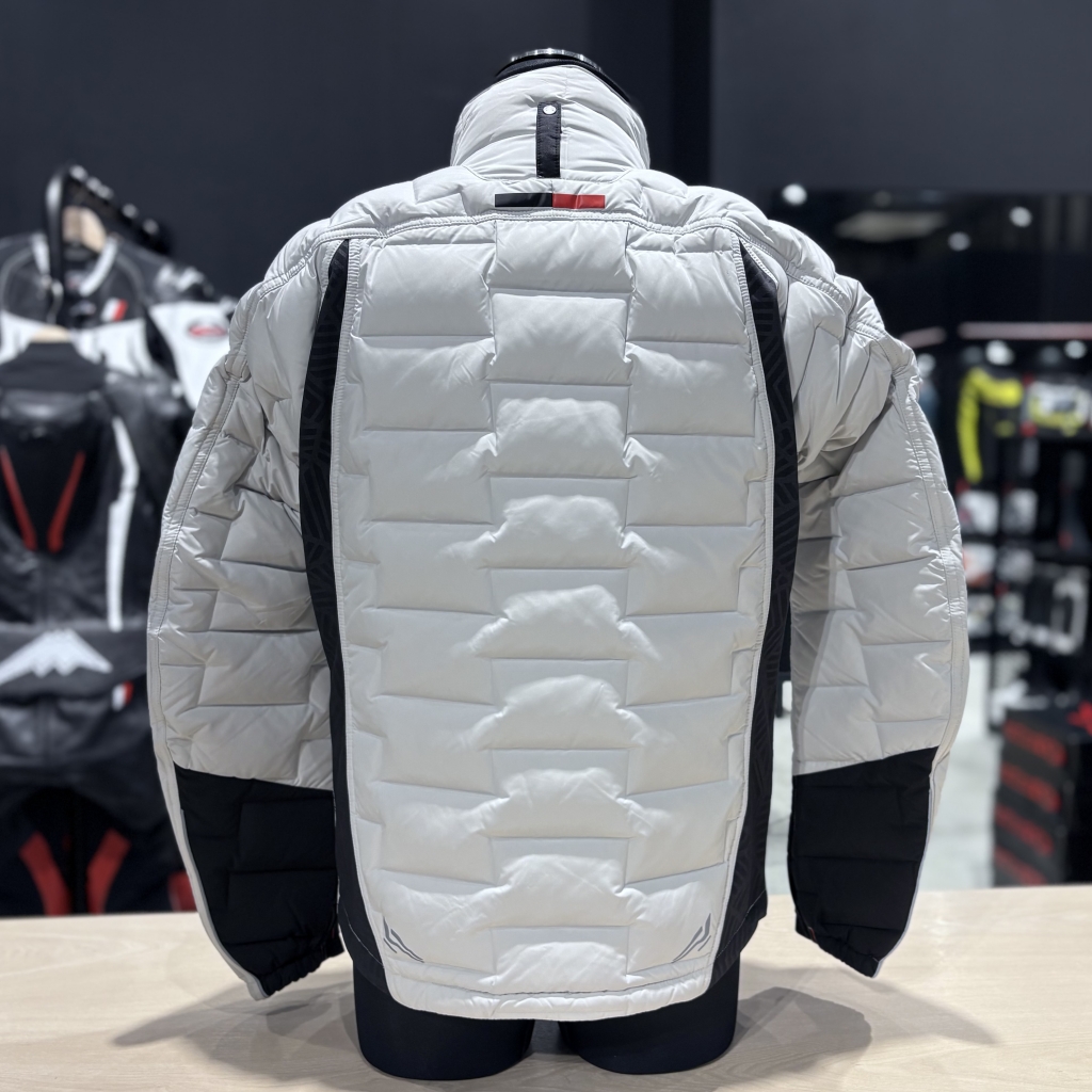 STONE  ホワイト ジャケット STONE ISLAND Compass Patch Zip-Up Puffer Jacket 'Beige