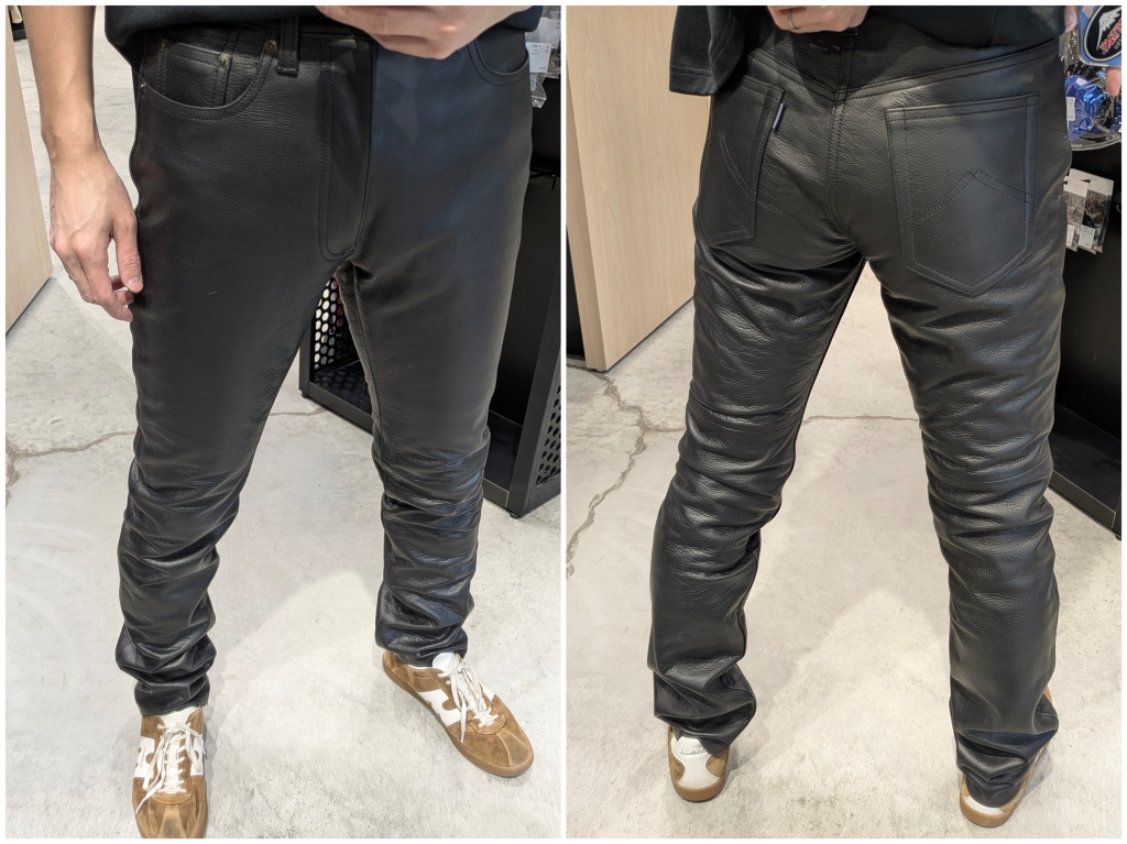 商品紹介】レザーパンツ、履き比べてみました【K-1074Z_K-1075Z_K-1077
