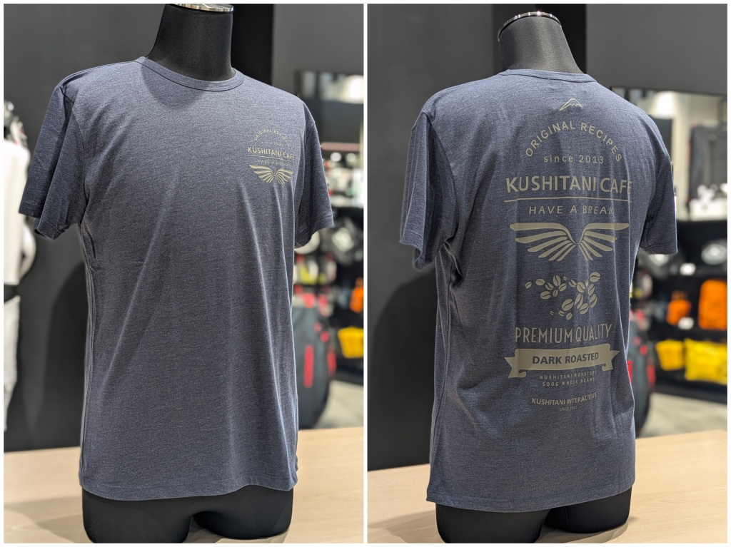 KUSHITANI CAFE 長袖Tシャツ グレー 商品紹介】パフォーマンスストア限定、CAFEデザインの商品たち