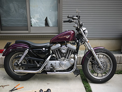 XL1200］リアサス交換記 | G-Style