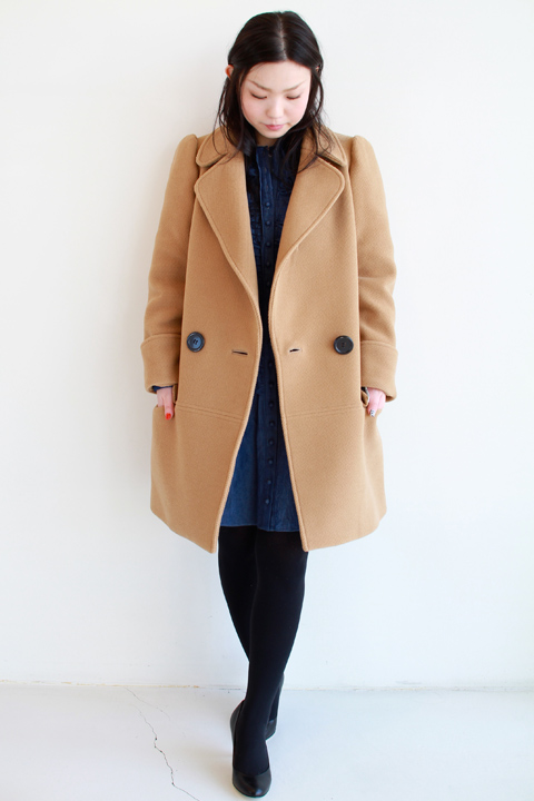 Kaon（カオン）後ろフリルダブルコート 入荷！！ | YAMAROKU New Arrival