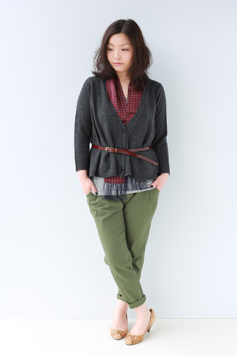 MUVEIL（ミュベール）タイ付ニットカーディガン！！ | YAMAROKU New