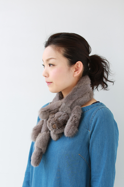 MUVEIL（ミュベール）フェレットショール 入荷！！ | YAMAROKU New Arrival 