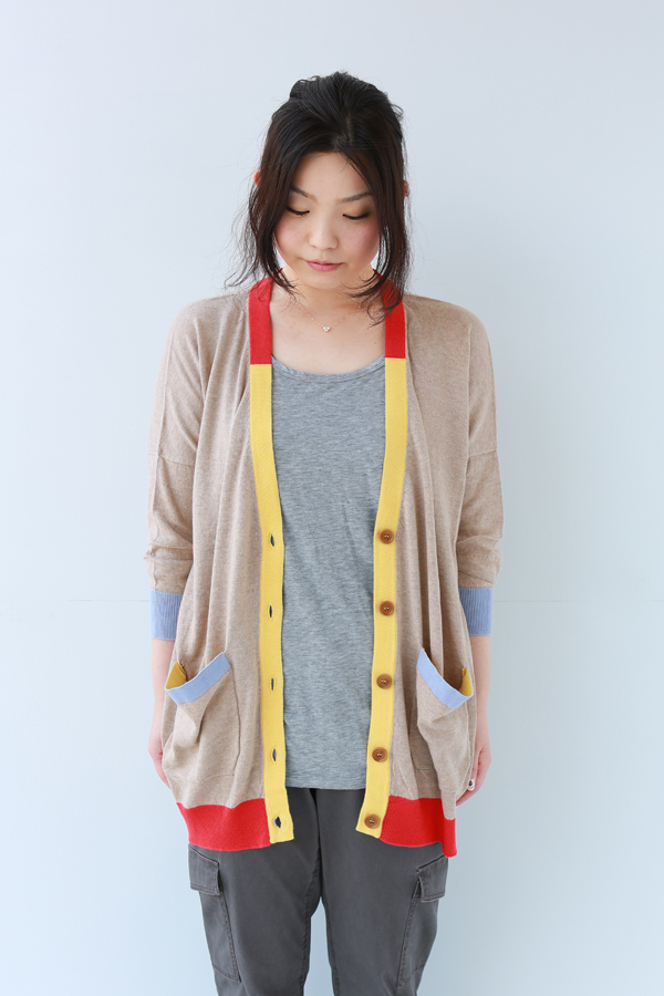 iliann loeb カシミヤ100% ニットカーディガン 日本製 iliann loeb カシミア100%カーディガン