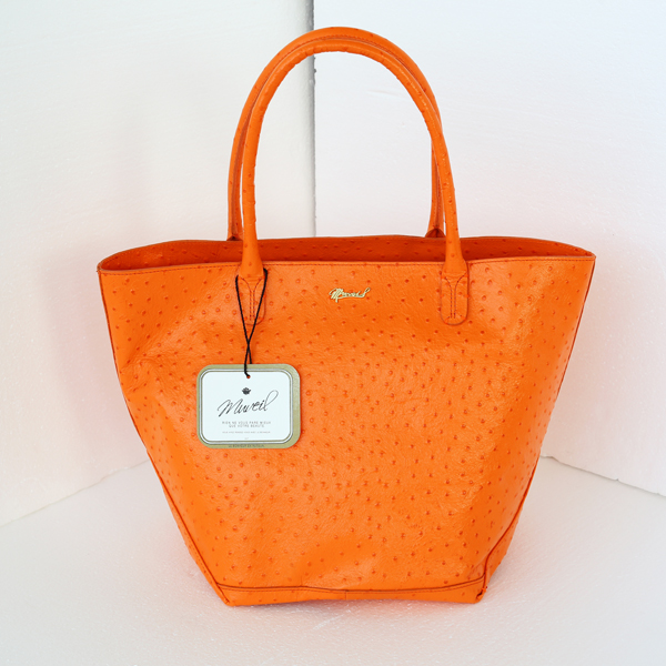 MUVEIL BAG（ミュベール バッグ）レザートートBag M（オーストリッチ型 