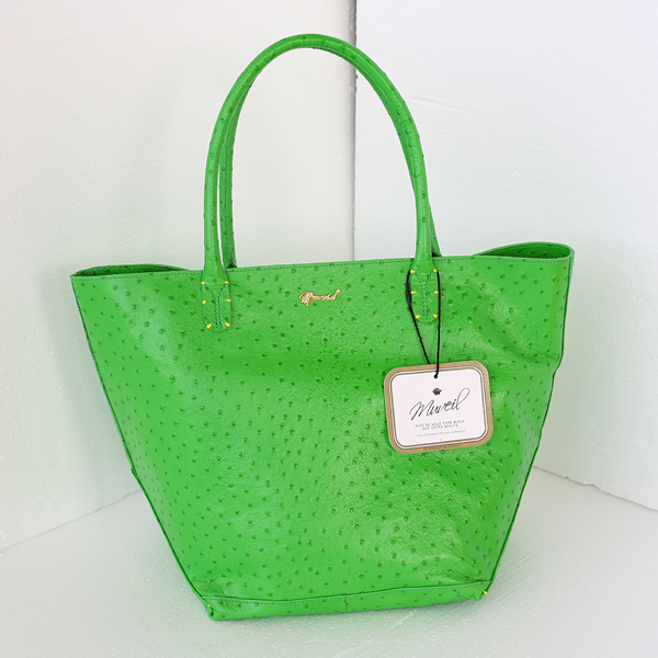 MUVEIL BAG（ミュベール バッグ）レザートートBag M（オーストリッチ型 