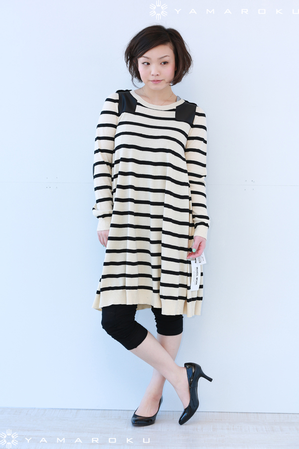 MUVEIL WORK（ミュベールワーク）ミリタリーニットワンピース 入荷 