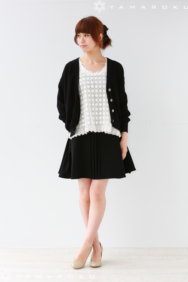 SACRA バックリボンカーディガン SACRA - ☆サクラ☆バックリボンリブカーディガン Vネック