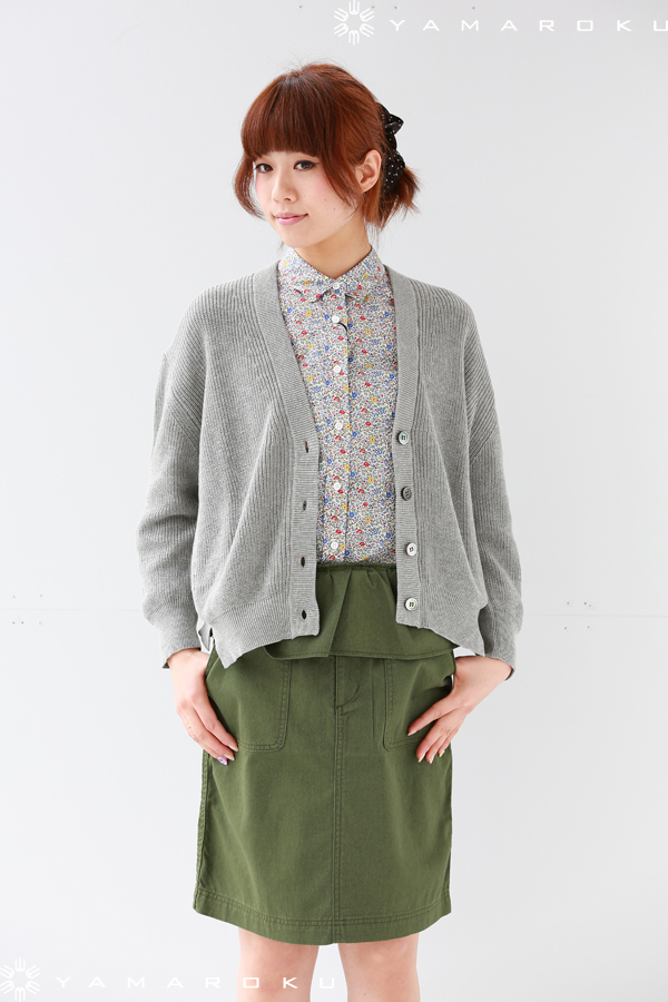 SACRA（サクラ）WRAP 後リボンニットカーディガン