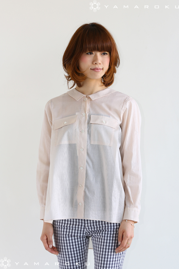 【美品】サクラ SACRA ボウタイブラウス パフスリーブ ネイビー　38 美品】サクラ SACRA ボウタイブラウス パフスリーブ ネイビー 38