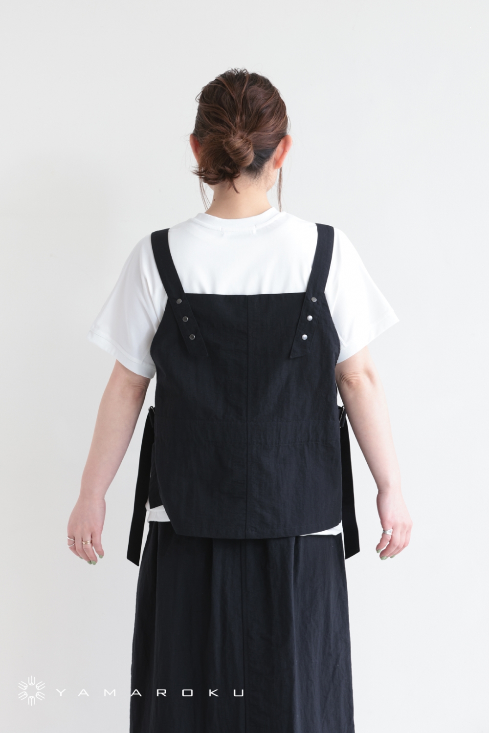 siwaly fluid シワリーフルイド　ロングジレ　エコファー　ベスト SIWALY fluid(シワリーフルイド) Bustier Vest - YAMAROKU