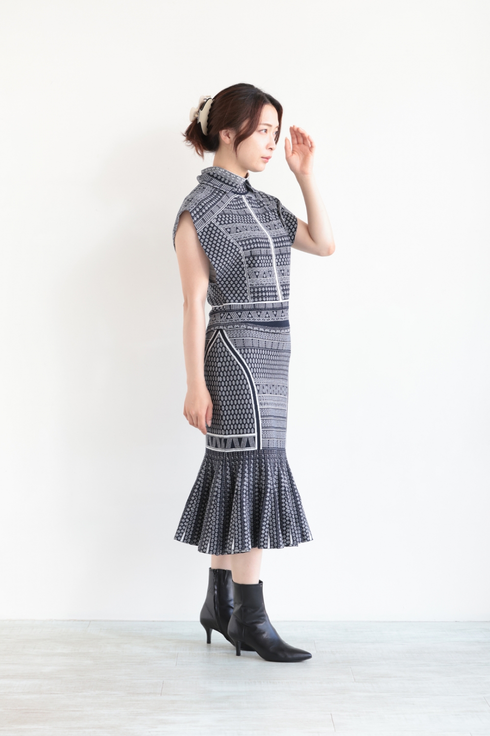 Mame Kurogouchi 2024aw ルック着用パンツ（マメ クロゴウチ
