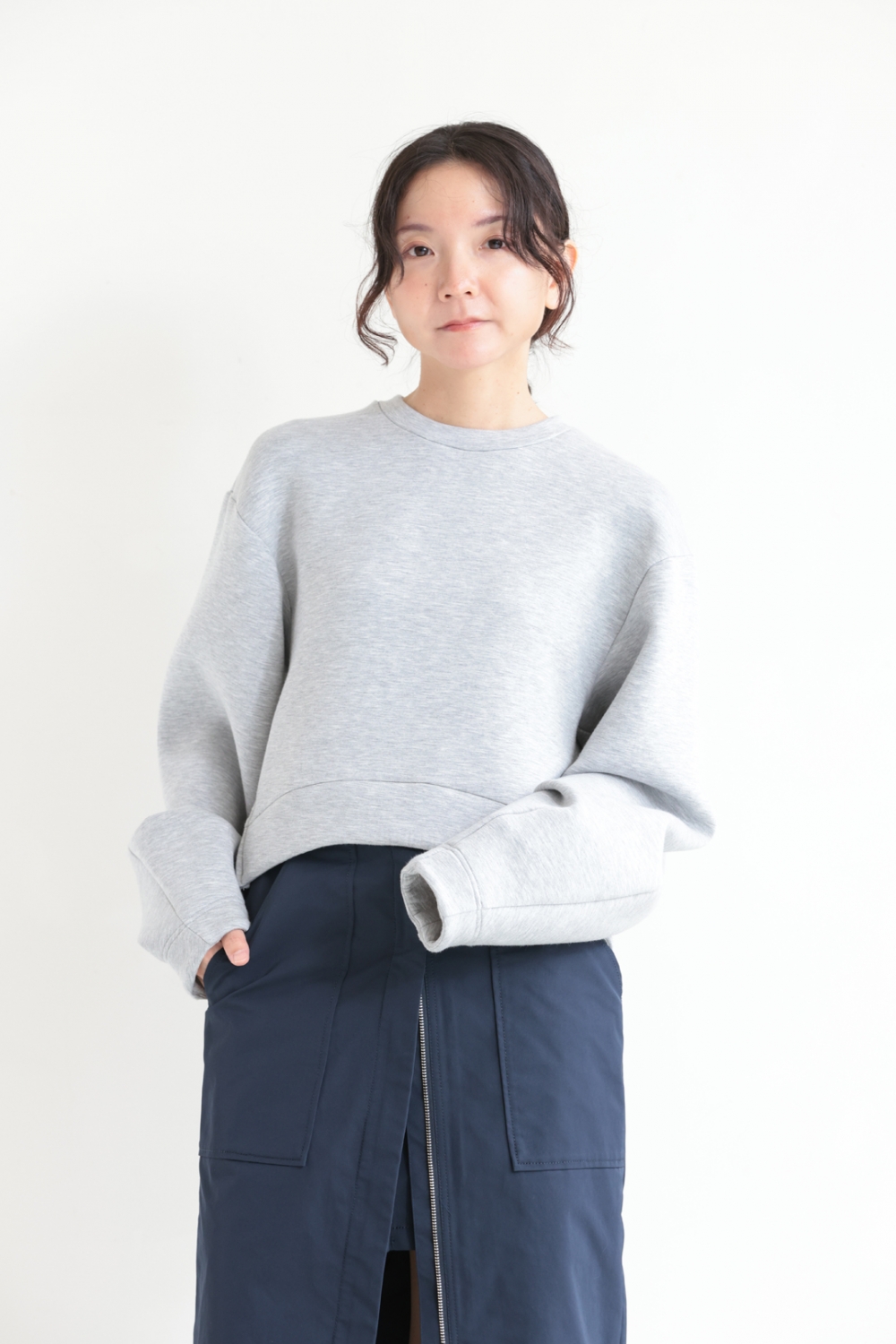 ELENDEEK(エレンディーク) TUCK HEM CROPPED CS ＆ MULTI LAYERED SK