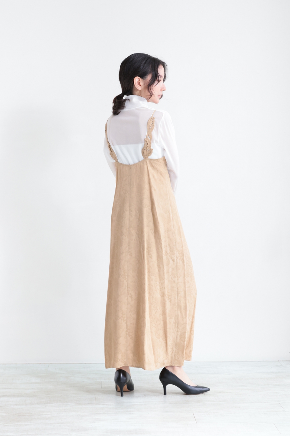 Mame Kurogouchi(マメ) Floral Jacquard Camisole Dress
