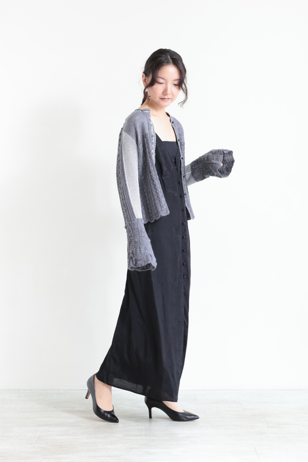 Mame Kurogouchi(マメ) Floral Jacquard Camisole Dress