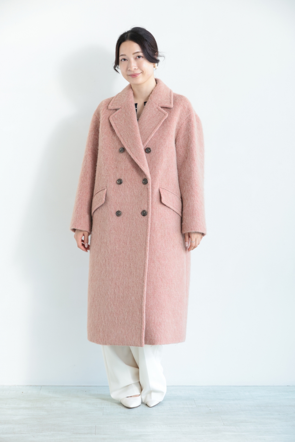 Ballsey(ボールジィ) ウールアルパカシャギー ダブルブレスト Ballsey(ボールジィ) ウールアルパカシャギー ダブルブレスト