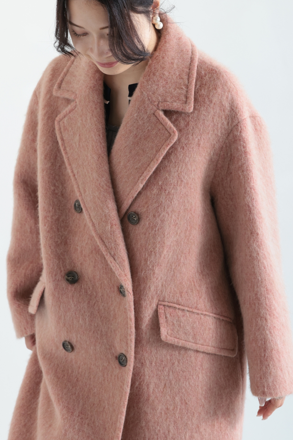 Ballsey(ボールジィ) ウールアルパカシャギー ダブルブレスト Ballsey(ボールジィ) ウールアルパカシャギー ダブルブレスト