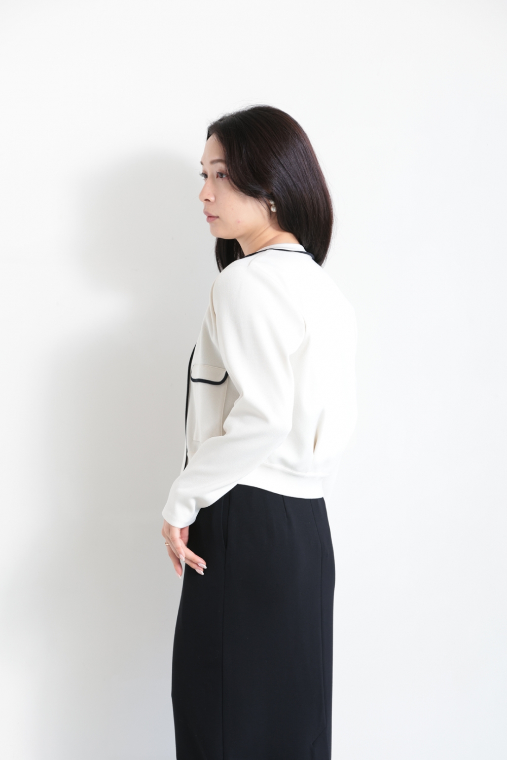 Ballsey(ボールジィ) ミラノリブ クルーネックカーディガン