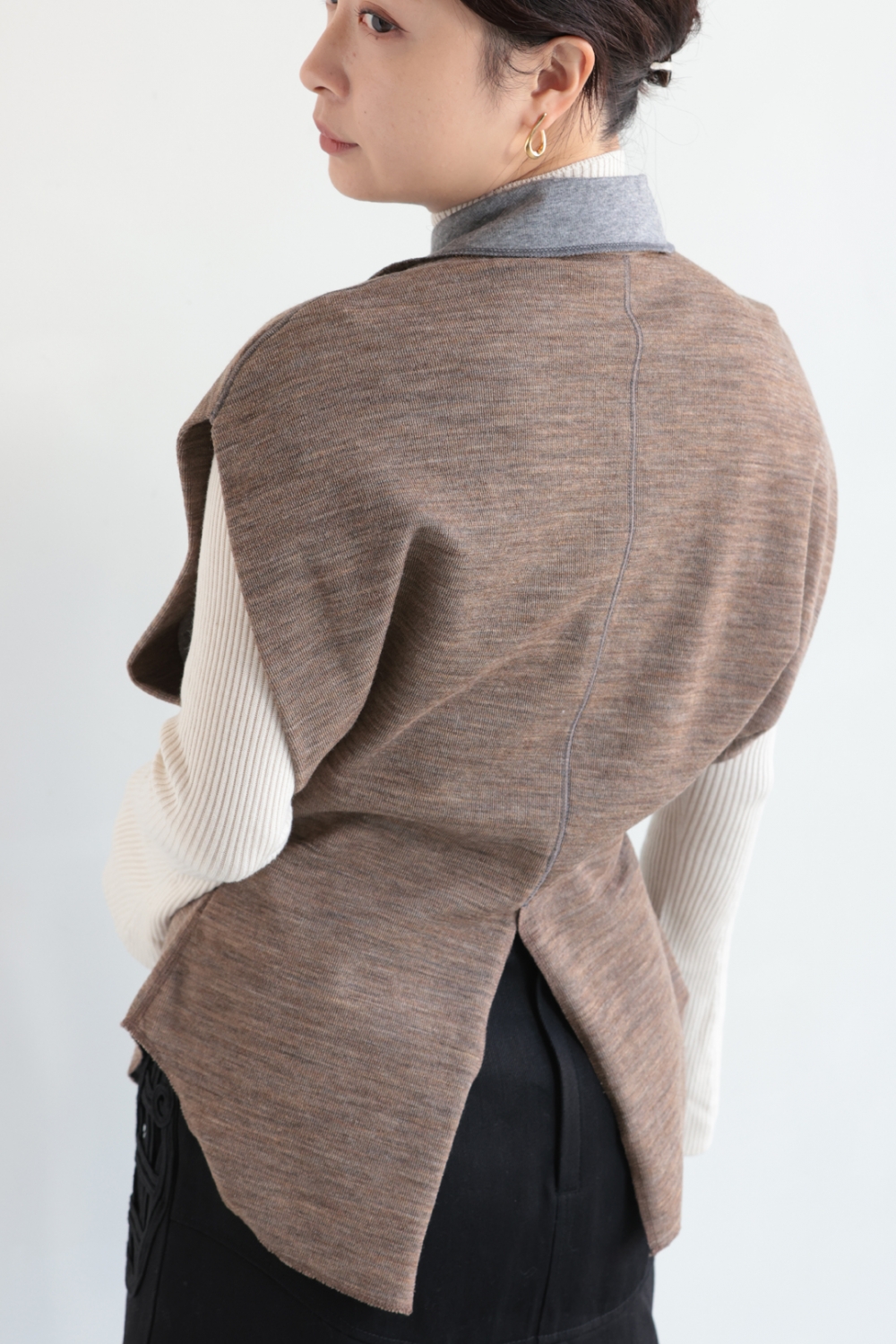 mame kurogouchi ウール トップス Mame Kurogouchi マメクロゴウチ multifloral knitted top