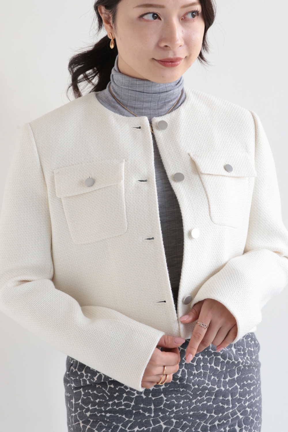 theory セオリー Plush Tweed PKT Cardgn JKT Theory(セオリー) PLUSH TWEED PKT CARDIGAN JKT！！ | YAMAROKU New