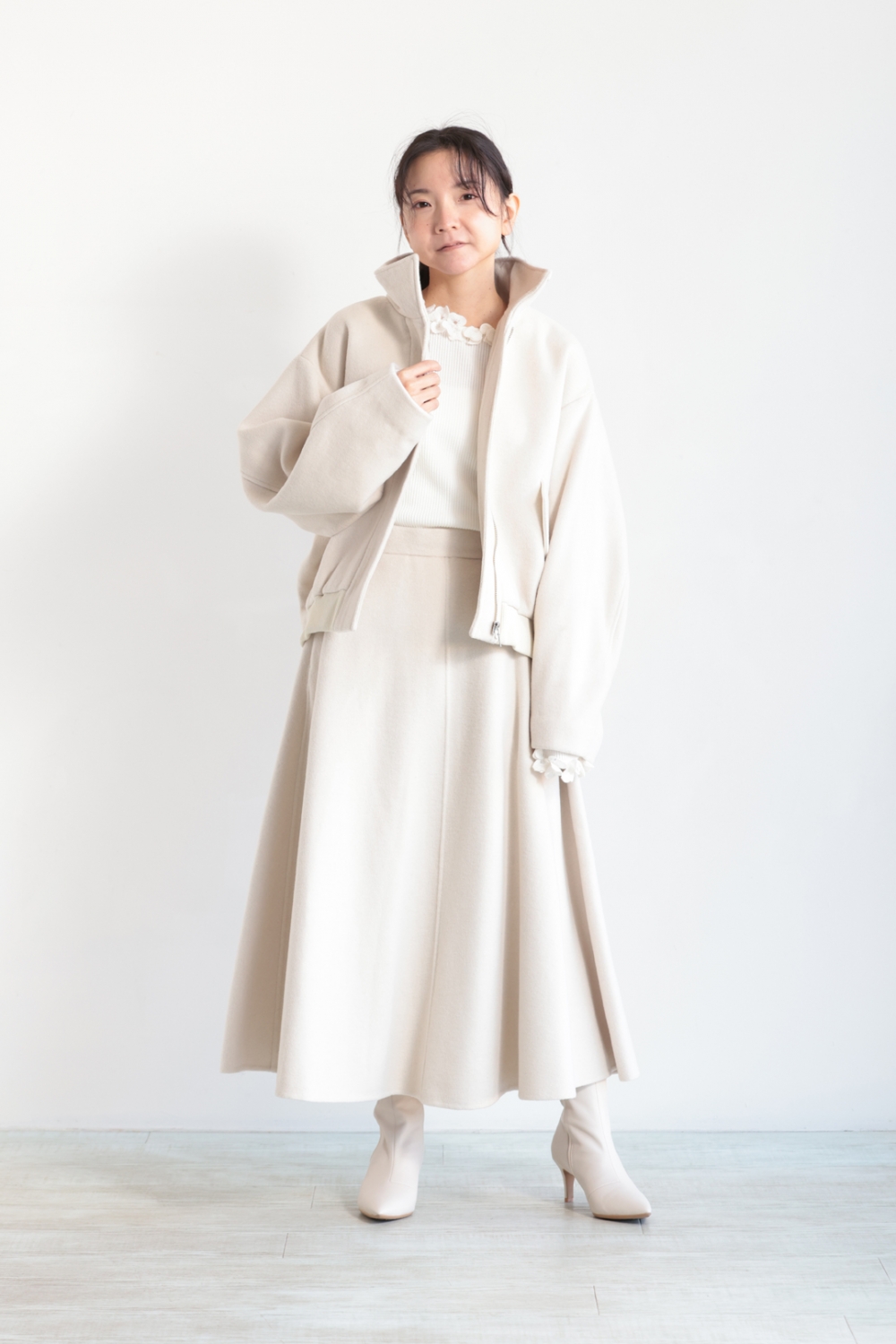 uncrave STANDARD(アンクレイヴ) リバー スタンドカラーブルゾン