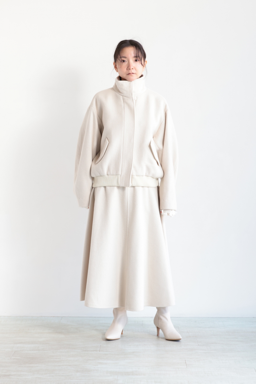 リバースタンドカラーブルゾン　uncrave アンクレイヴ uncrave STANDARD(アンクレイヴ) リバー スタンドカラーブルゾン