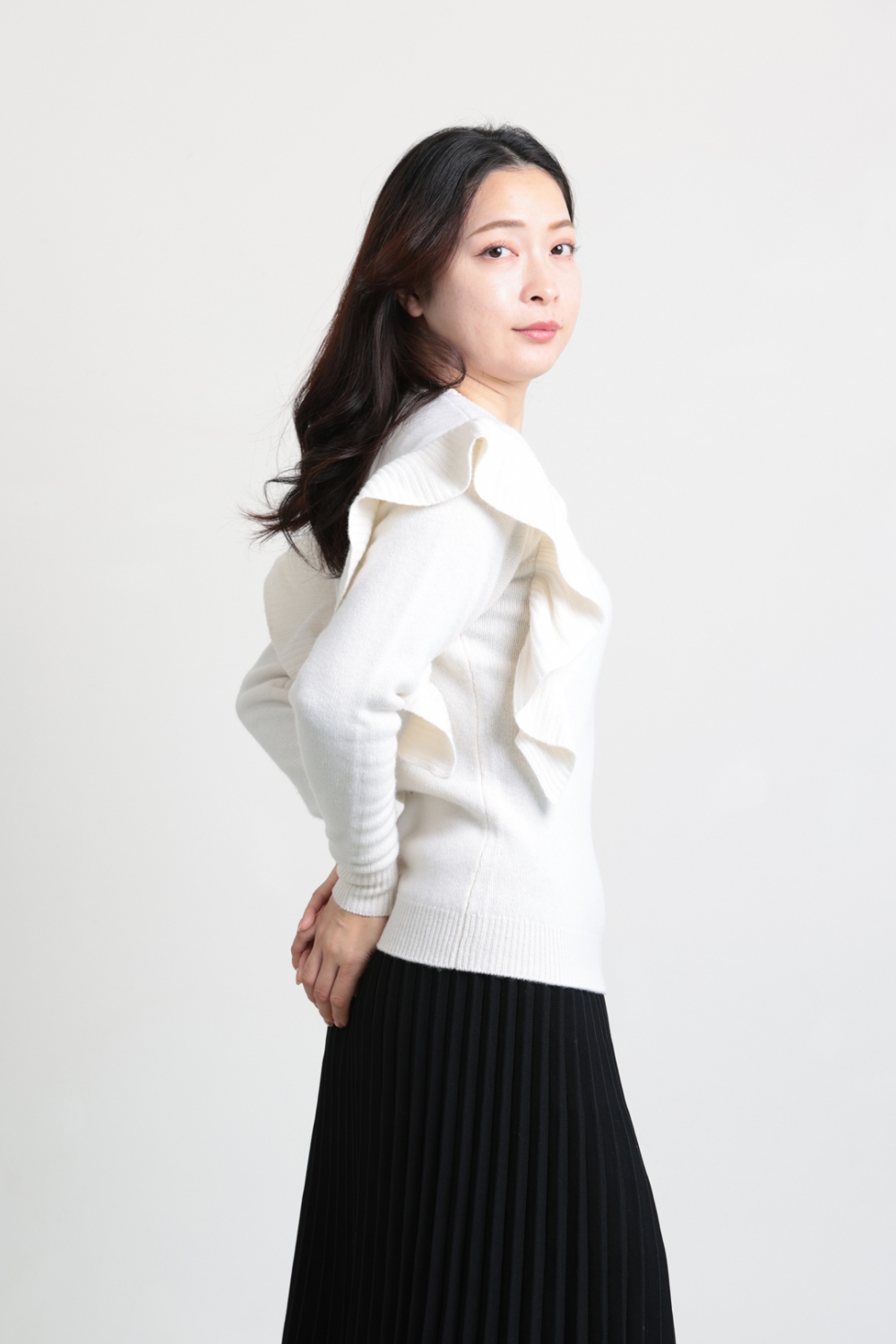 BORDERS at BALCONY(ボーダーズアットバルコニー) FRILL SHOULDER