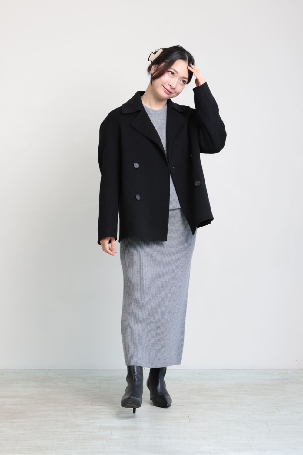 雑誌掲載 Theory 定番　NEW DIVIDE ハーフ丈コート Theory(セオリー) NEW DIVIDE GC CASUAL PEACOAT J！！ | YAMAROKU New