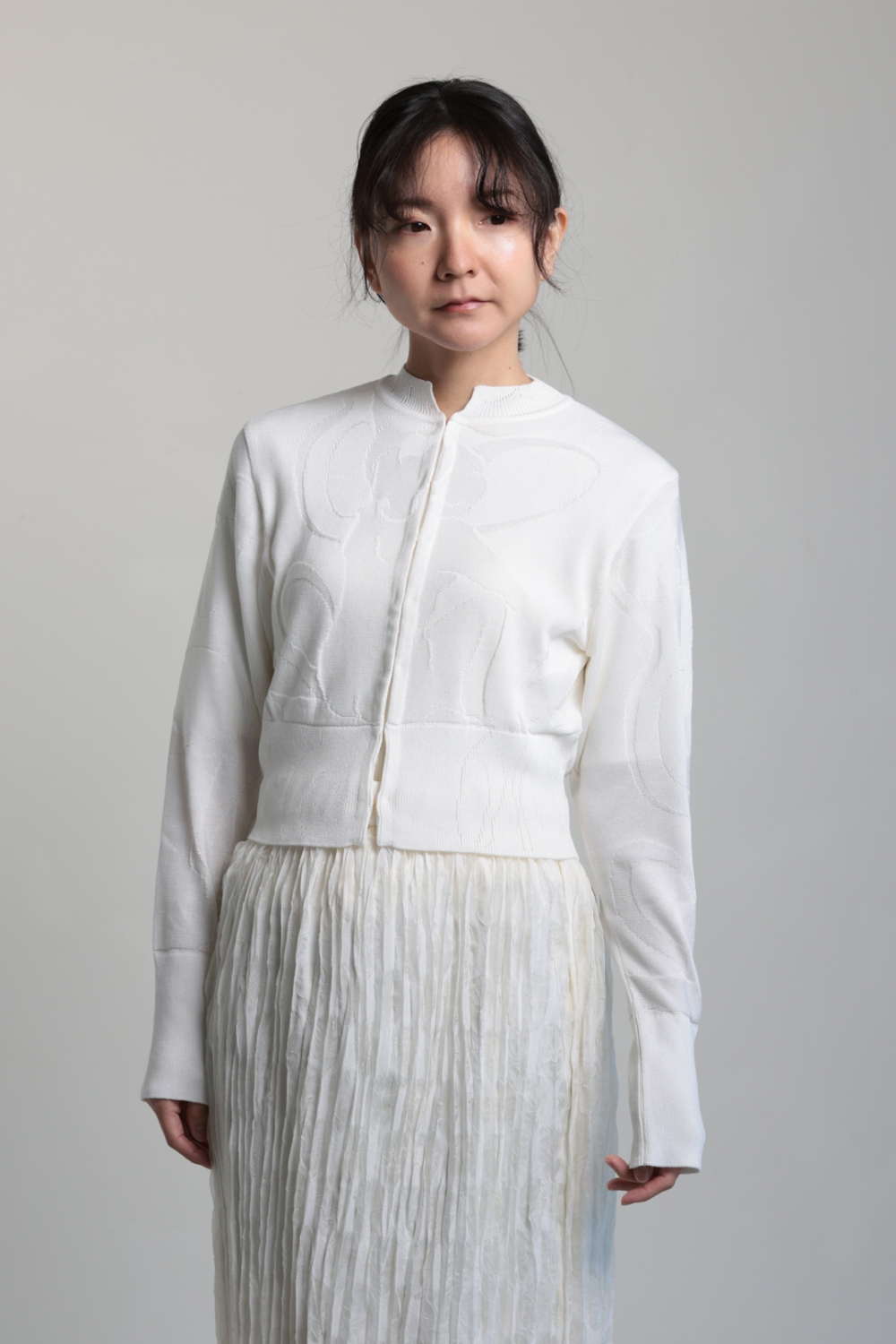 Mame Kurogouchi / キャップスリーブニットトップス｜ESTNATION