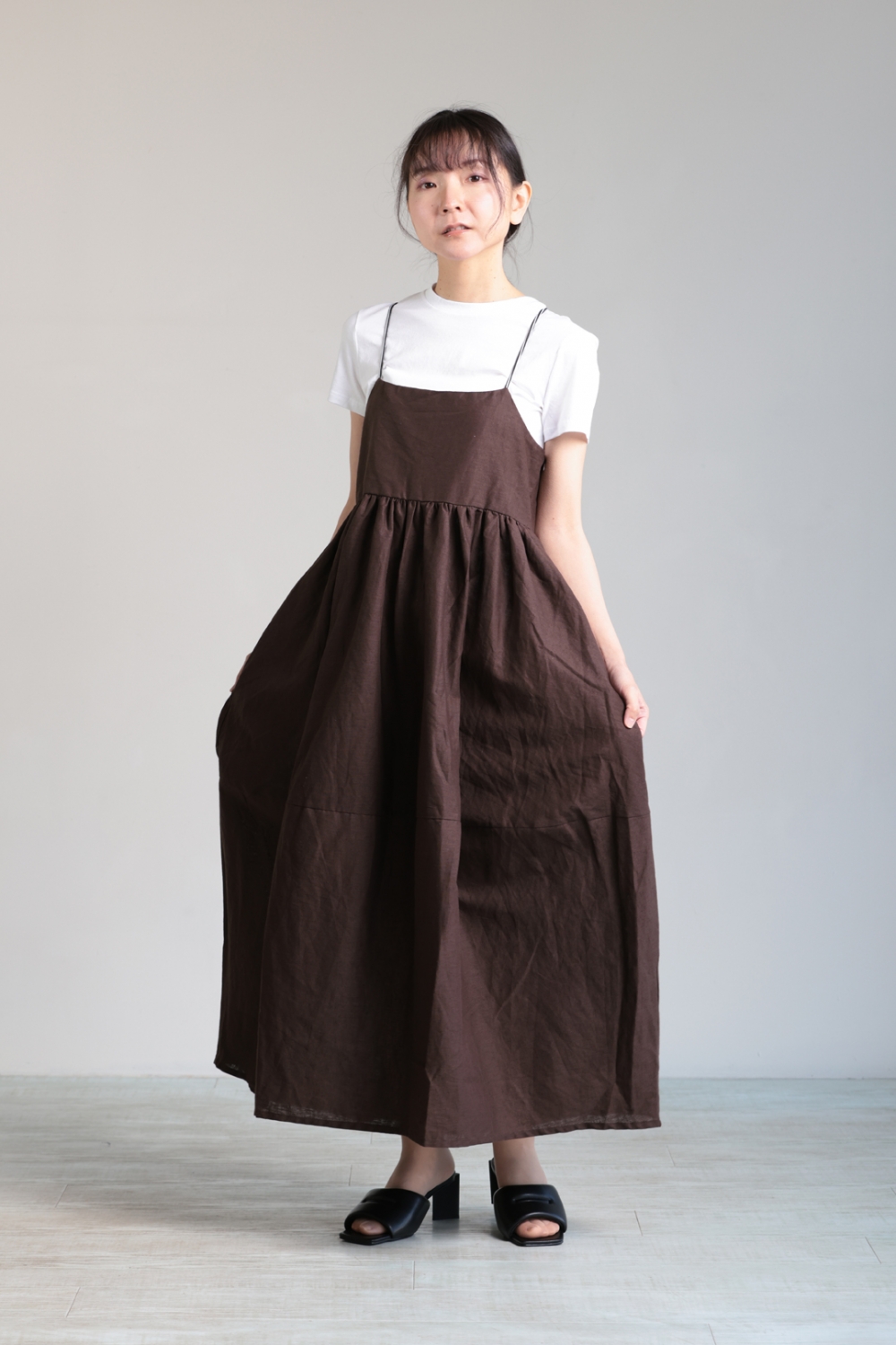 アダワス リネンバルーンワンピース ADAWAS(アダワス) LINEN BALLOON  