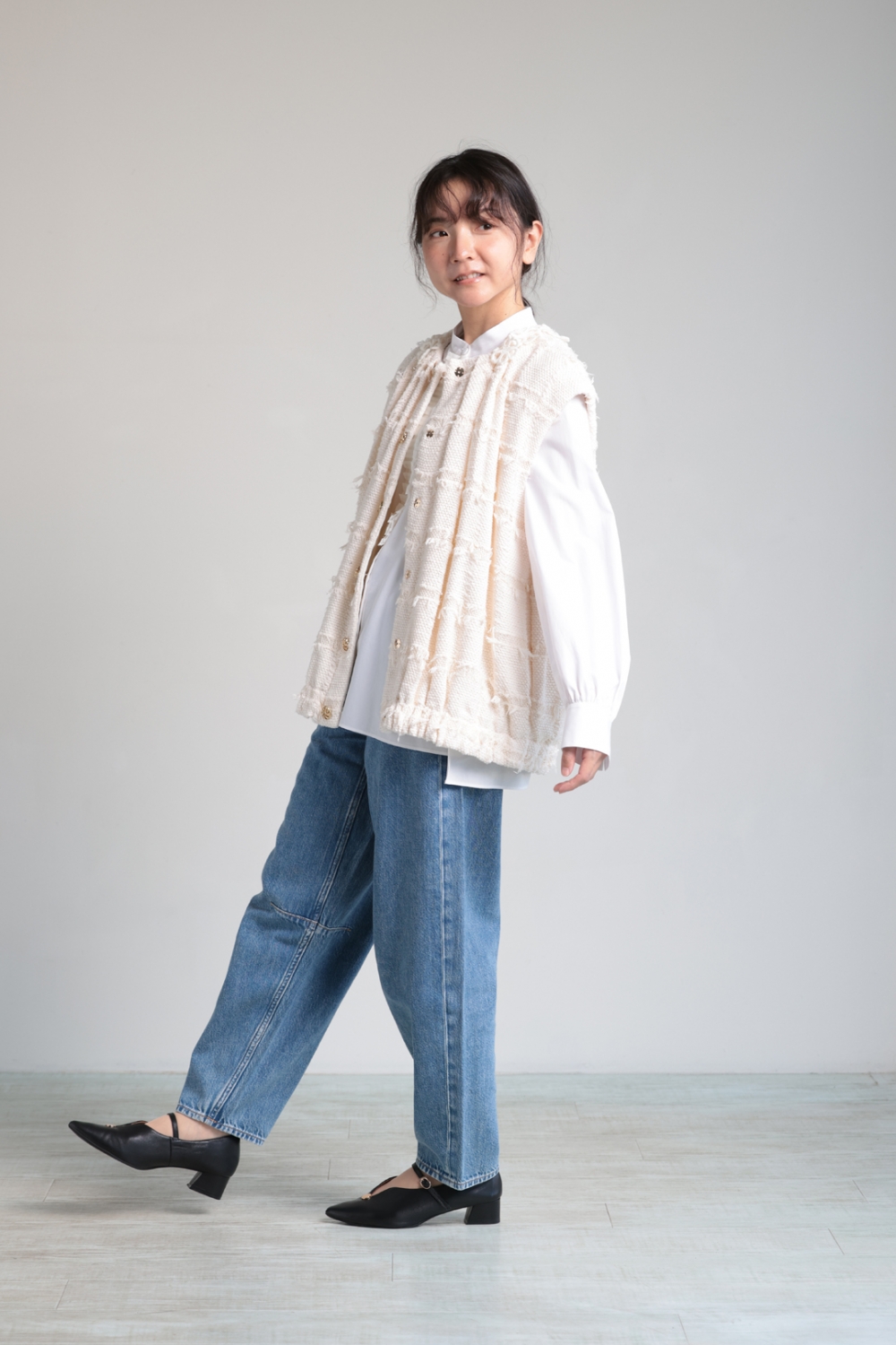 MUVEIL WORK　ミュベールワーク　花柄カットワーク　ブルゾン　ジャケット 楽天市場】【MUVEIL】 クロスステッチブルゾン ミュベール