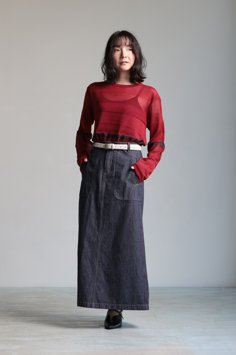 Theory(セオリー) Awning Stripe Fixed Sleeve Shirt ＆ MOD DENIM UTL