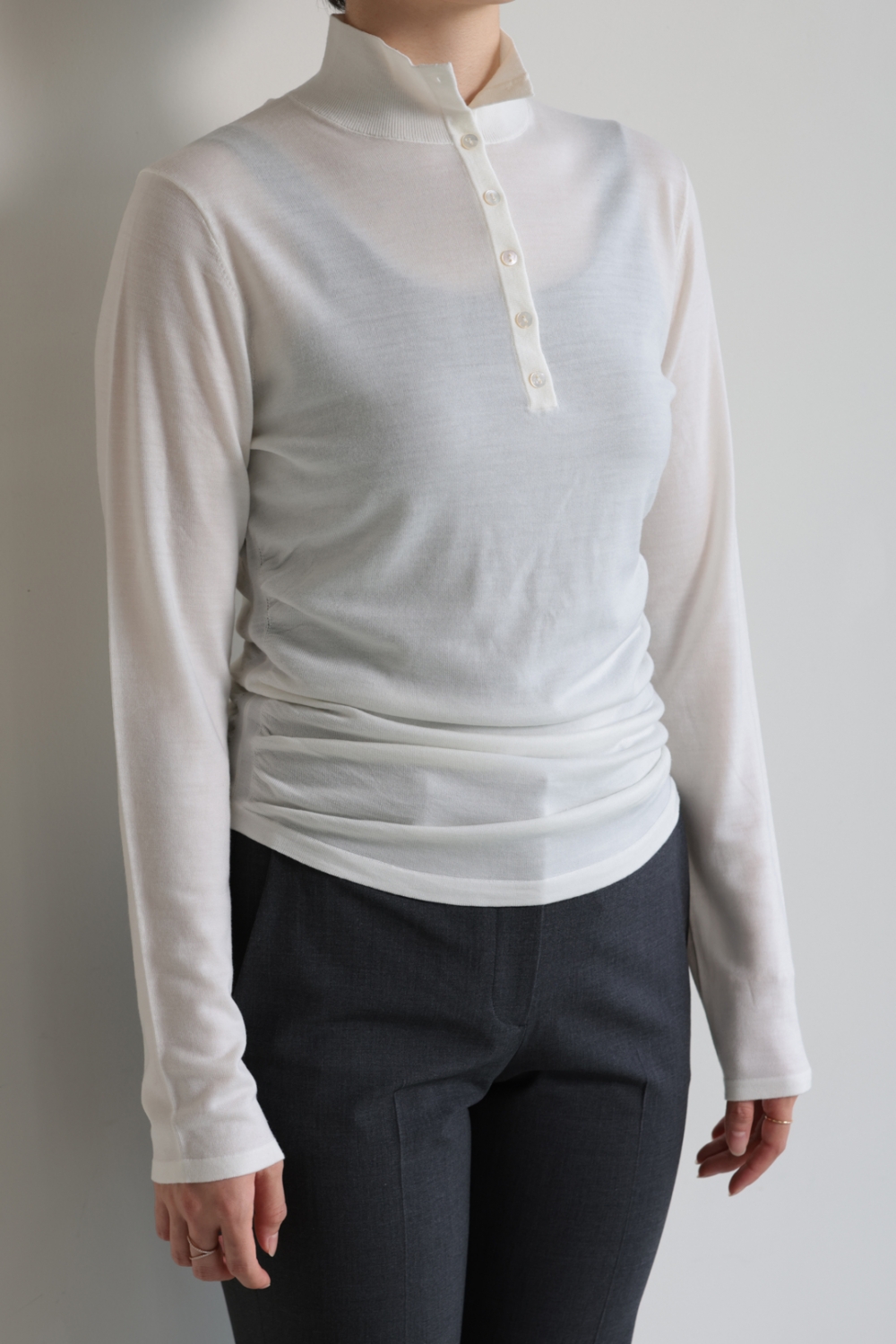 【2025年モデル】セオリー　Regal Wool Henley Sweater Theory(セオリー) Regal Wool Henley Sweater！！ | YAMAROKU New Arrival