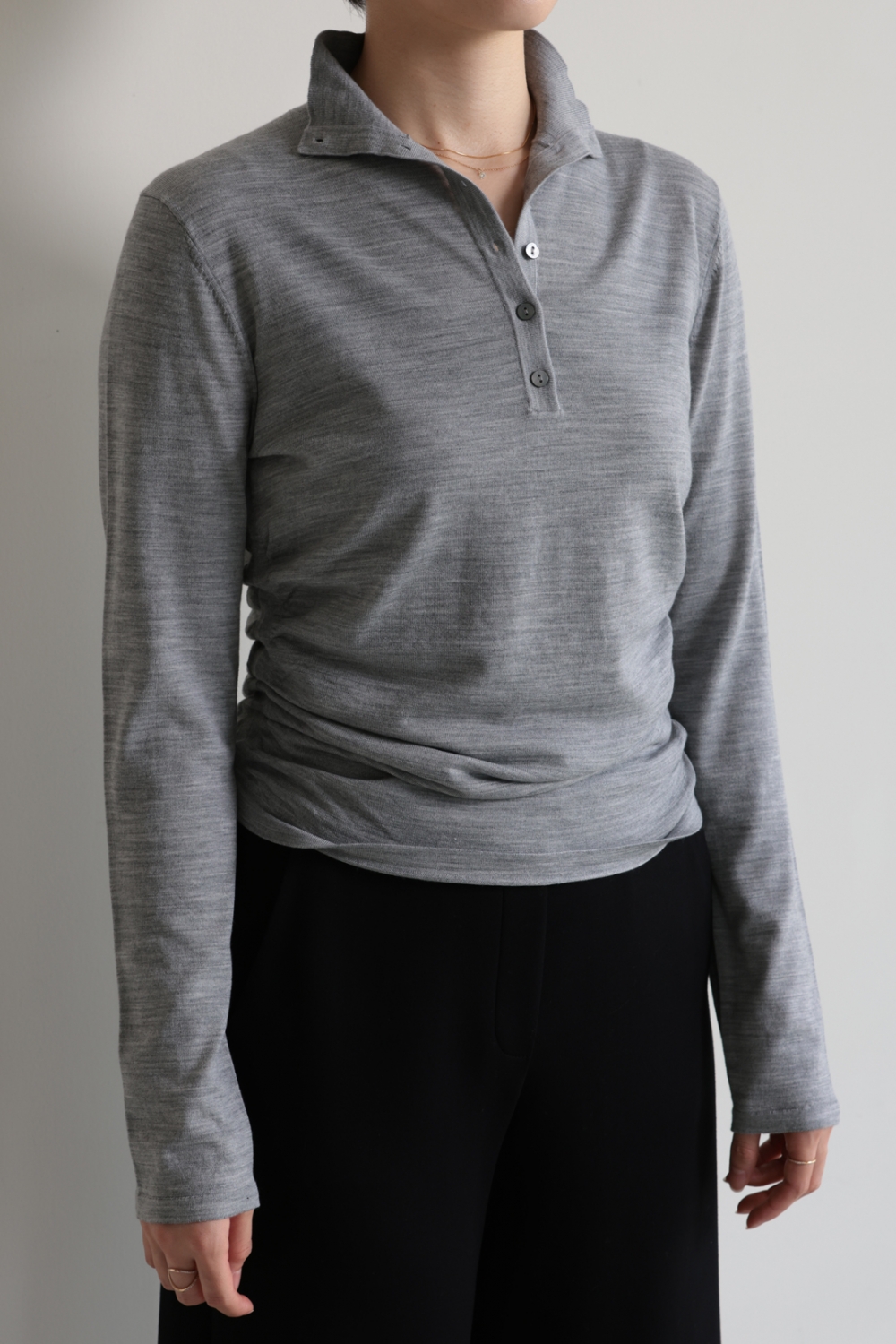 【2025年モデル】セオリー　Regal Wool Henley Sweater Theory(セオリー) Regal Wool Henley Sweater！！ | YAMAROKU New Arrival