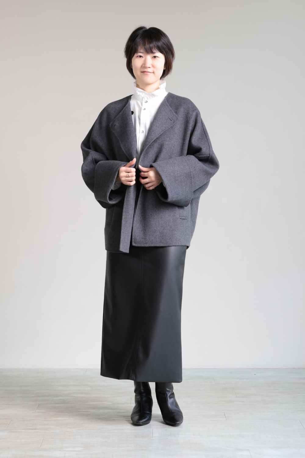 CEaRET FROM araara(シーレット) Triangle-stole Dolman Coat