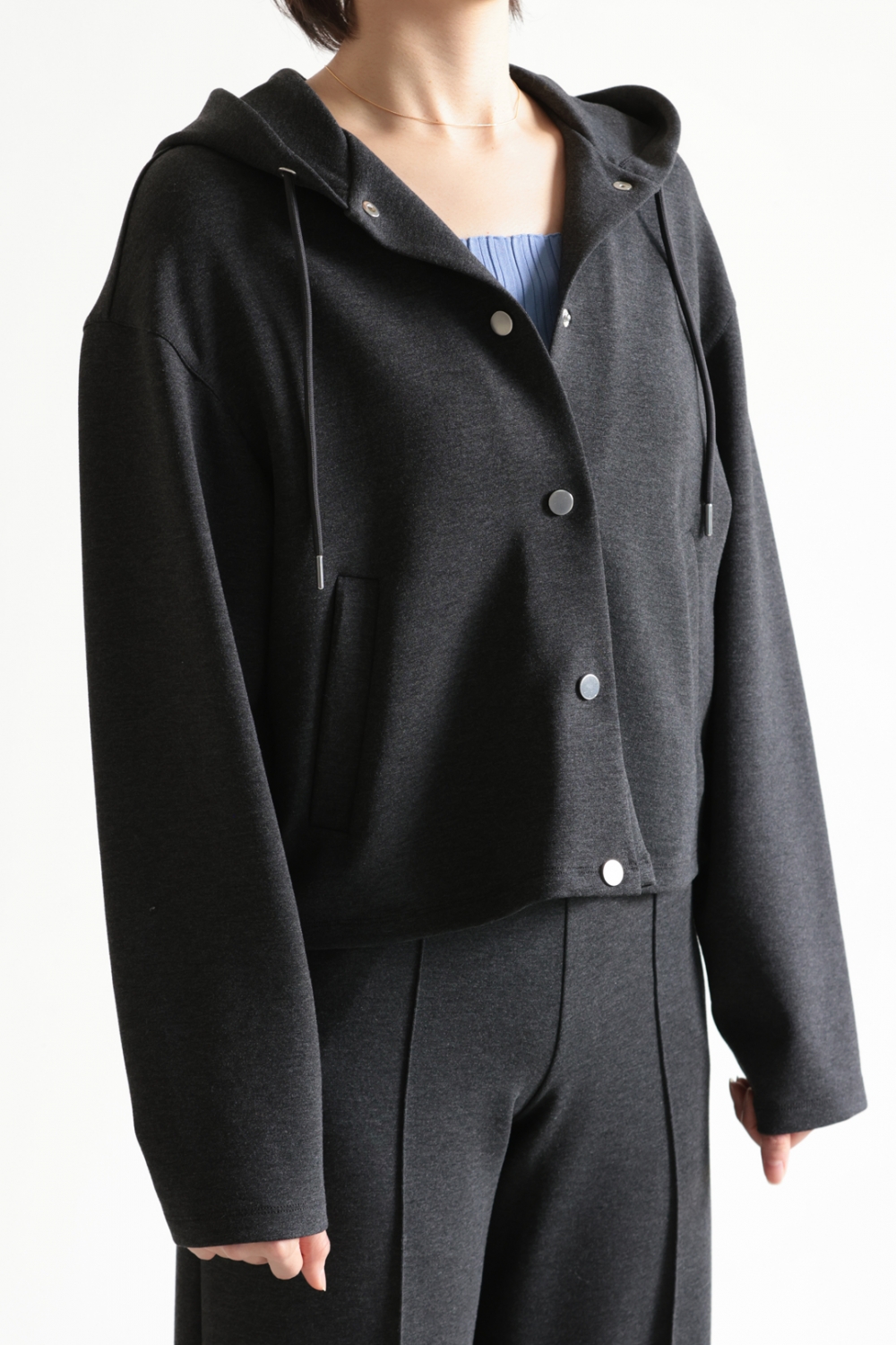 Theory(セオリー) Knit Double Hood Jacket ＆ Pintuck Track Pant