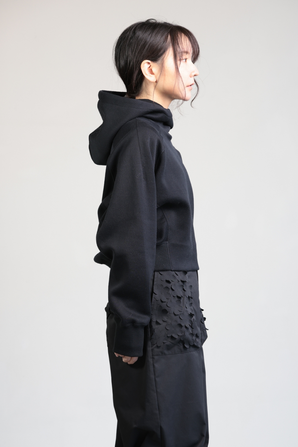 Mame Kurogouchi(マメ) Double Face Jersey Relaxed Hoodie