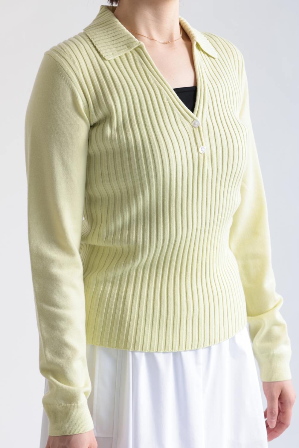 Theory(セオリー) Regal Merino Rib Collar Knit！！ | YAMAROKU New
