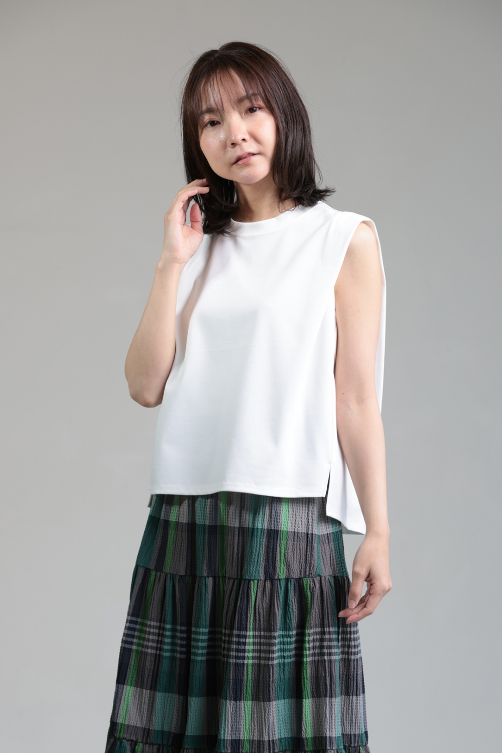 CEaRET FROM araara(シーレット) Sleeveless Short T-shirt